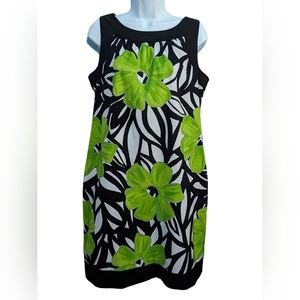 Tropical floral Print sleeveless Dress